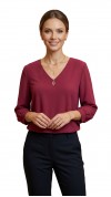 Magda blúz pink színű tűpettyes